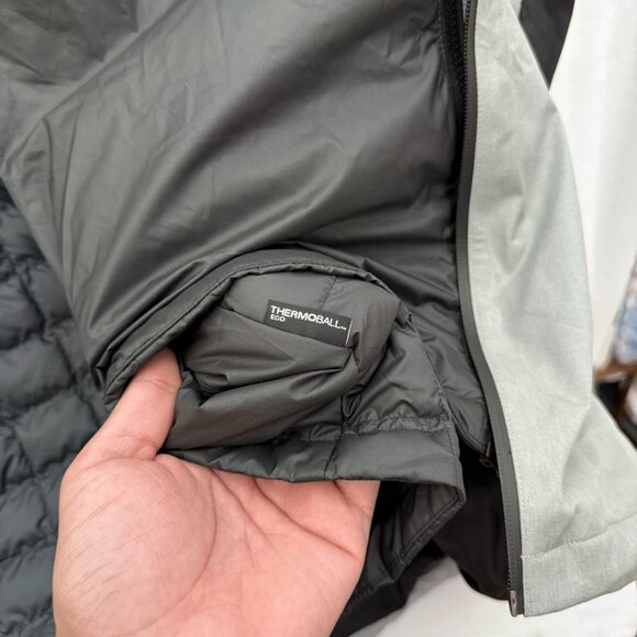 The North Face Dryvent 3 in 1 Jacket Mens 2XL Gray ThermoBall Triclimate Parka - Picture 13 of 15